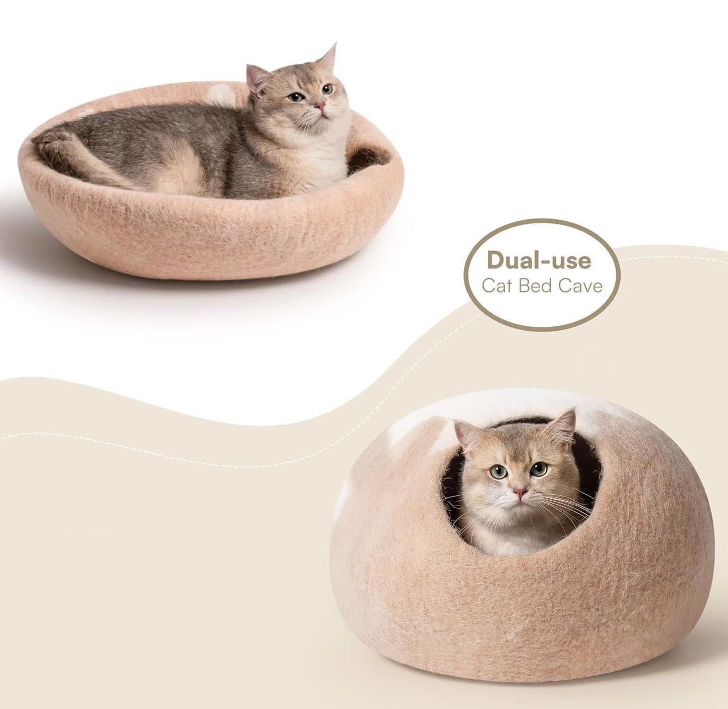 The Fjord | Handmade Wool Cat Cave