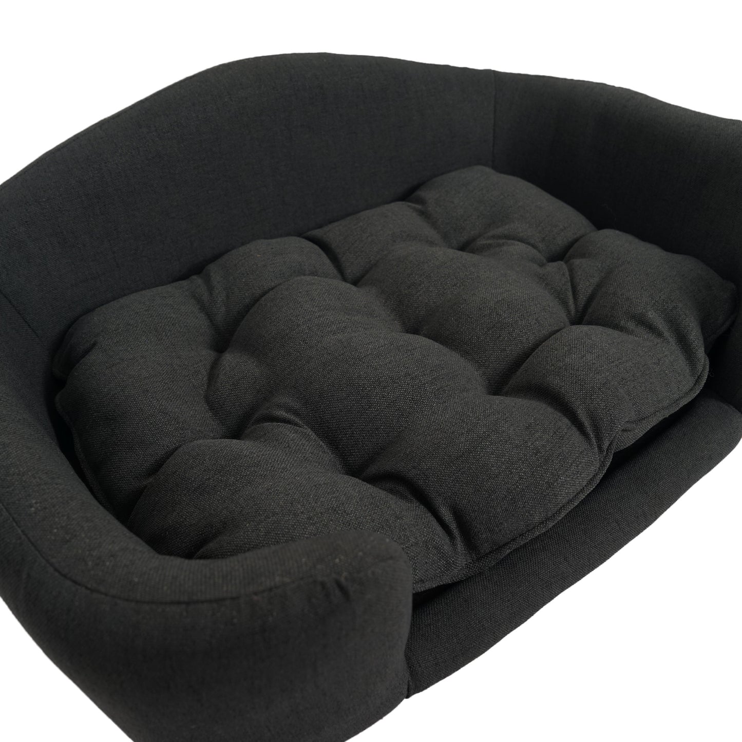 The Scandinavian Pet Lounger | Mid-Century Modern Upholstered Dog Bed