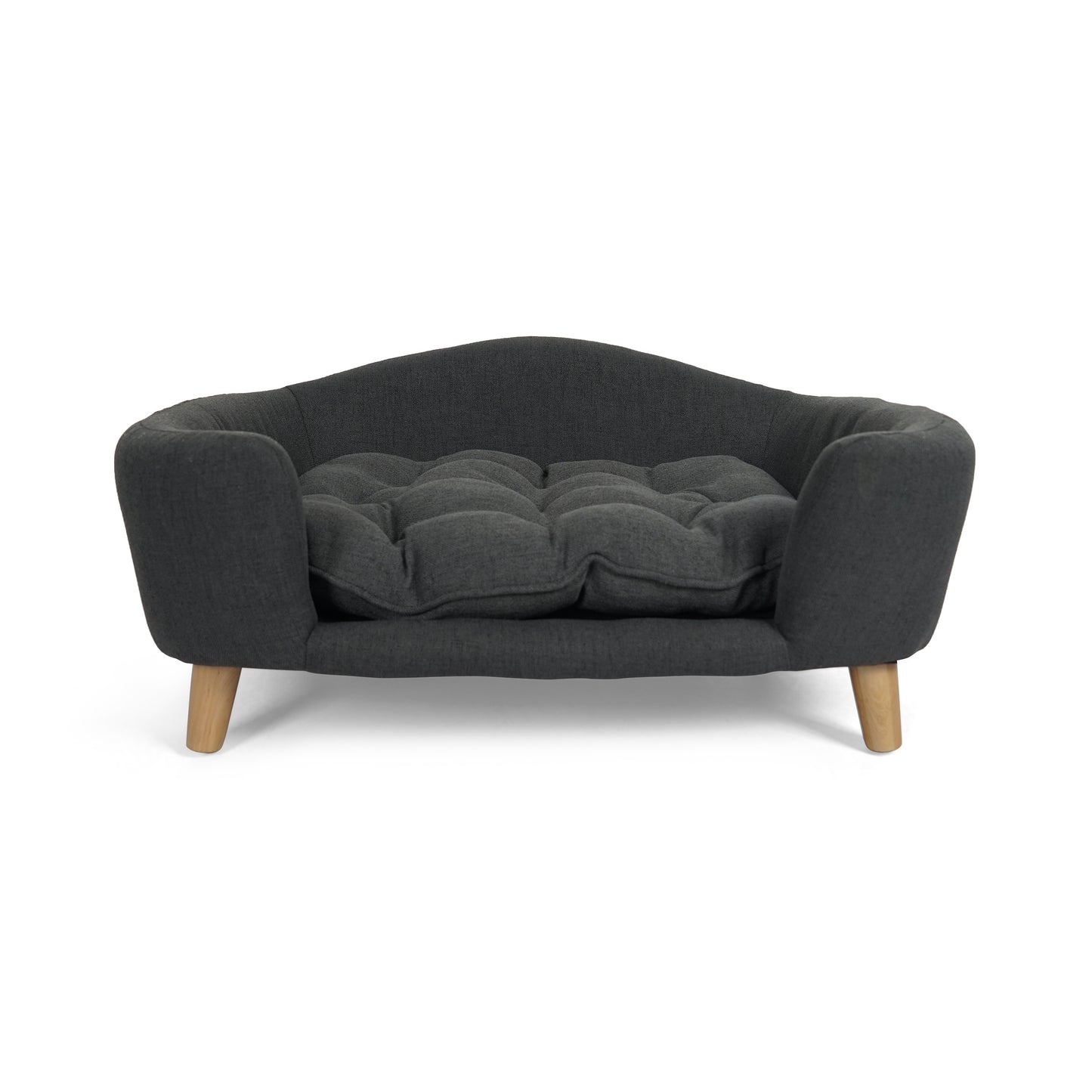 The Scandinavian Pet Lounger | Mid-Century Modern Upholstered Dog Bed