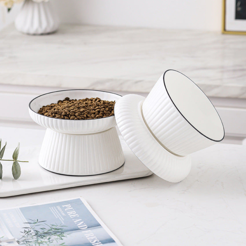 The Copenhagen Bowl | Elevated Ceramic Anti-Tipping Cat Bowl