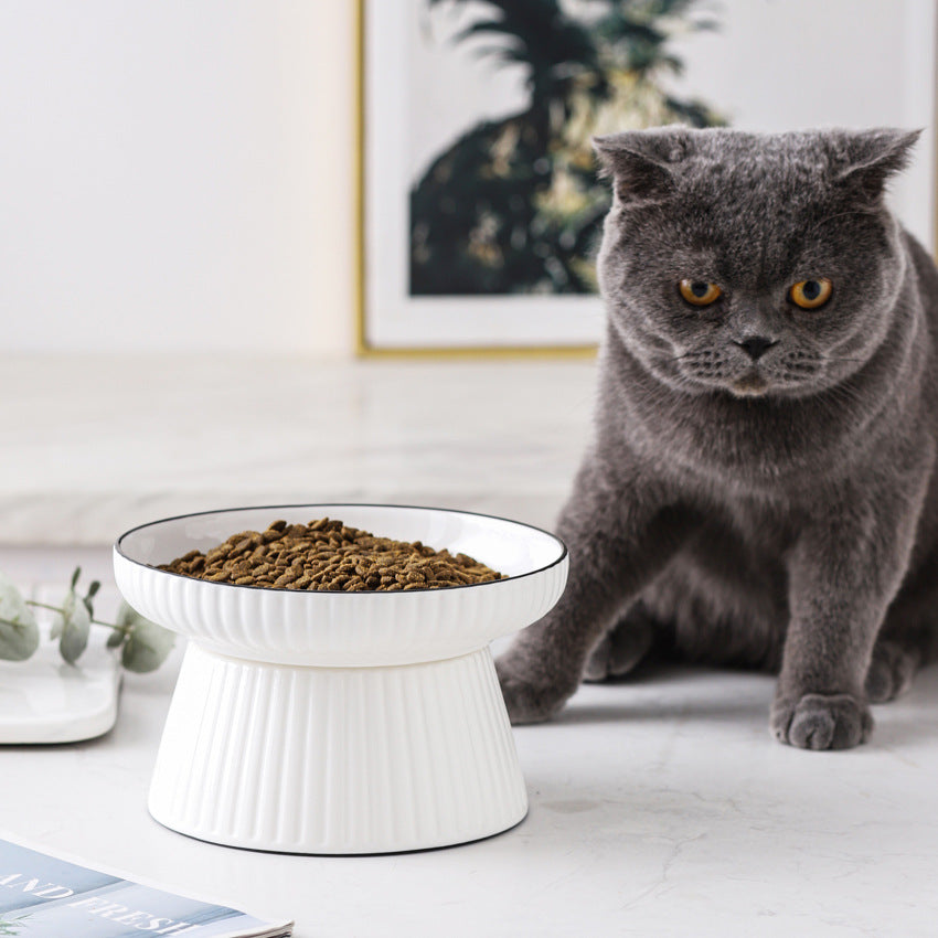 The Copenhagen Bowl | Elevated Ceramic Anti-Tipping Cat Bowl
