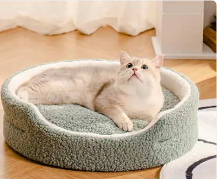 The Oslo Cozy Nest | Plush Round Pet Bed