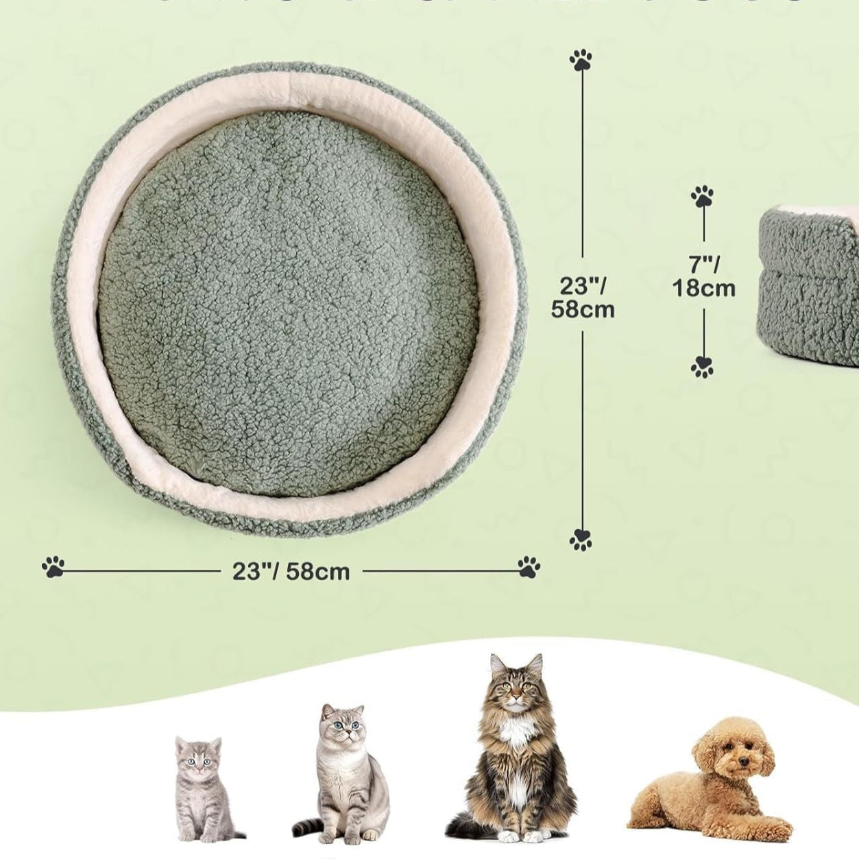 The Oslo Cozy Nest | Plush Round Pet Bed